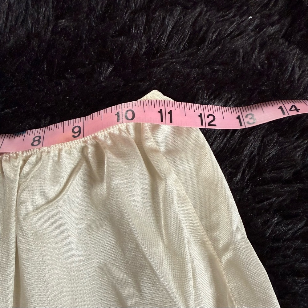 Cottagecore Cream/White Lace Trim Slip Skirt - Picture 3 of 5